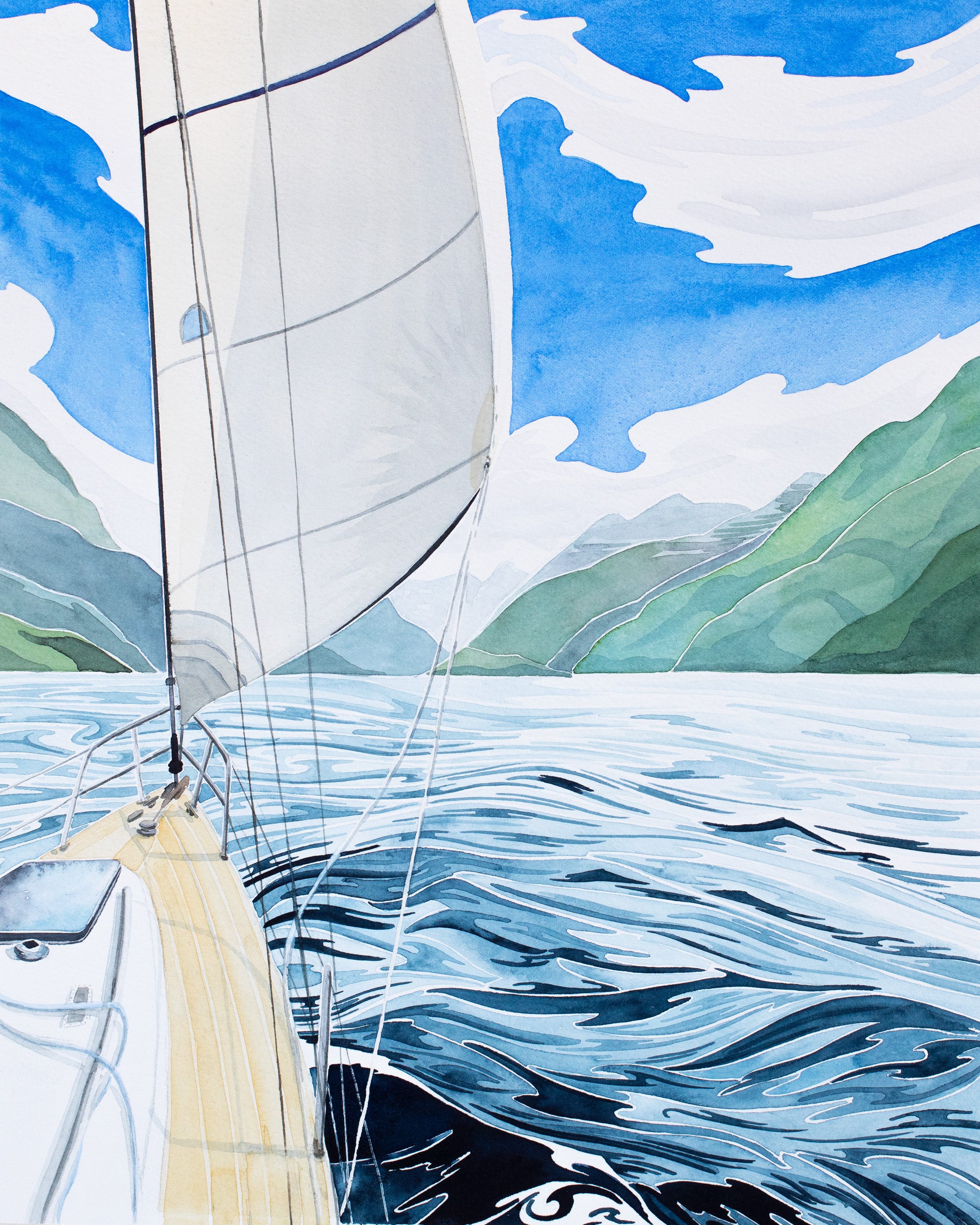 Jervis Inlet 11" x 14"